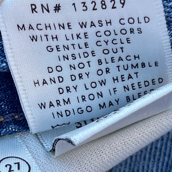 GRLFRND Distressed Raw Hem Cut Off High Waist Denim Shorts Size 27 - Picture 7 of 15